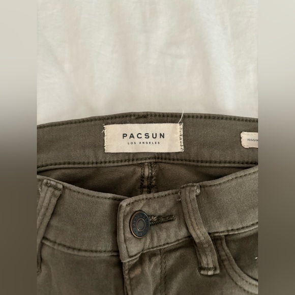 PacSun High Waited Olive Jegging - Picture 5 of 7